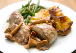 Schweinefilet mit Pfifferlingen in Sahnesoße