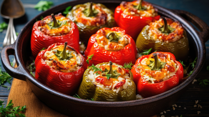 Gefüllte Paprikaschoten